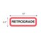 Nevs Position Labels - Retrograde 1/2" x 1-1/2" White w/Red & Black XP-590 - alternate 2